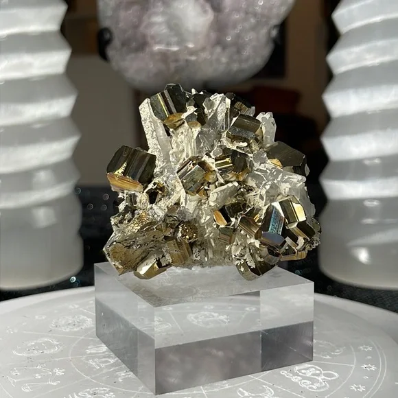 Rainbow Pyrite Cluster- RPC1
